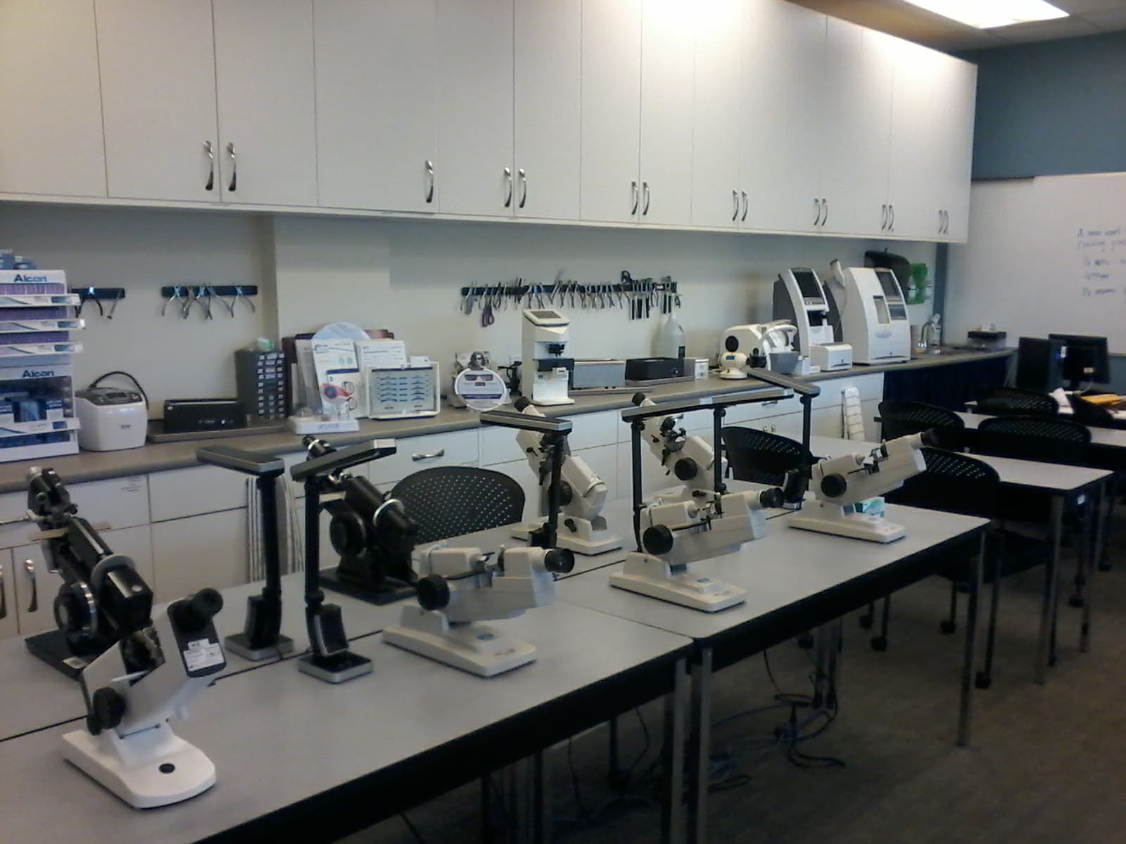 Wally Ahluwalia in on his path of becoming a Licensed Optician and snapped a picture of the lab he