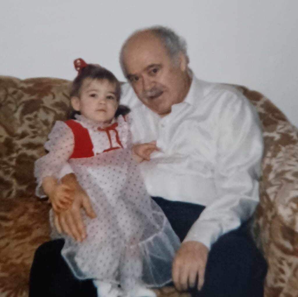 Baby Serena Michajluk with her grandpa