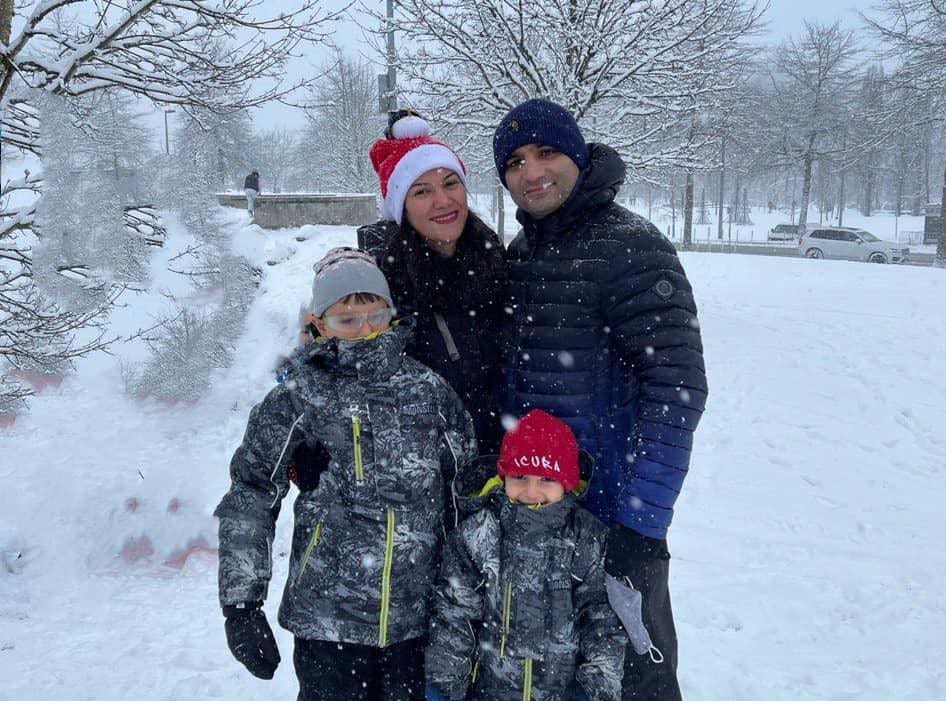 Mahboobeh Eslamisamani and her family are happy and thriving.