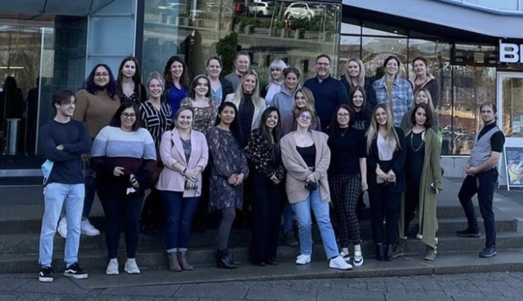 Tessa with her Counselling Therapist cohort.
