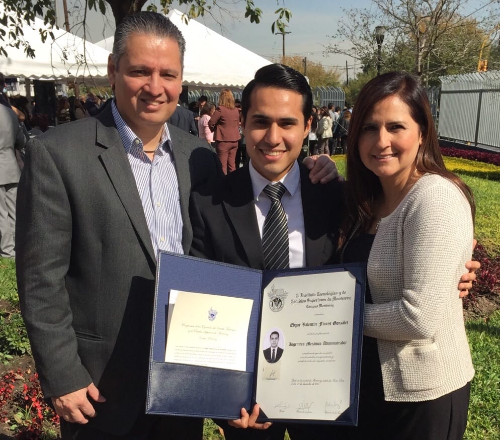 Valentin with his family