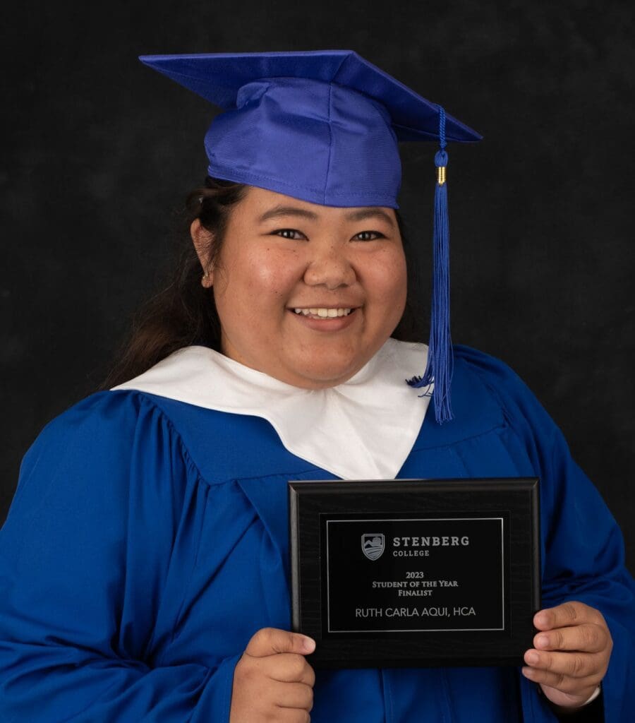Ruth Carla Aqui graduated with an impressive 96% grade point average
