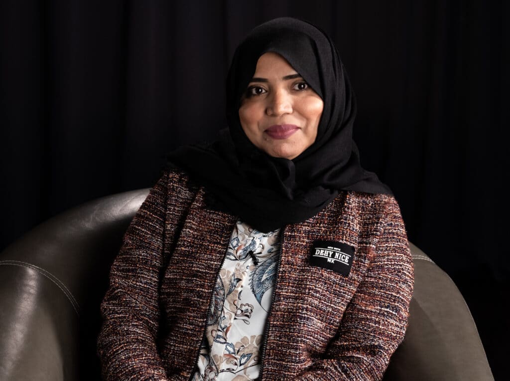 ECE Graduate Zahra during interview