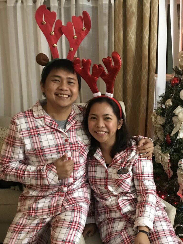 Ira Mariano and her husband Meryll’s first Christmas in Canada.