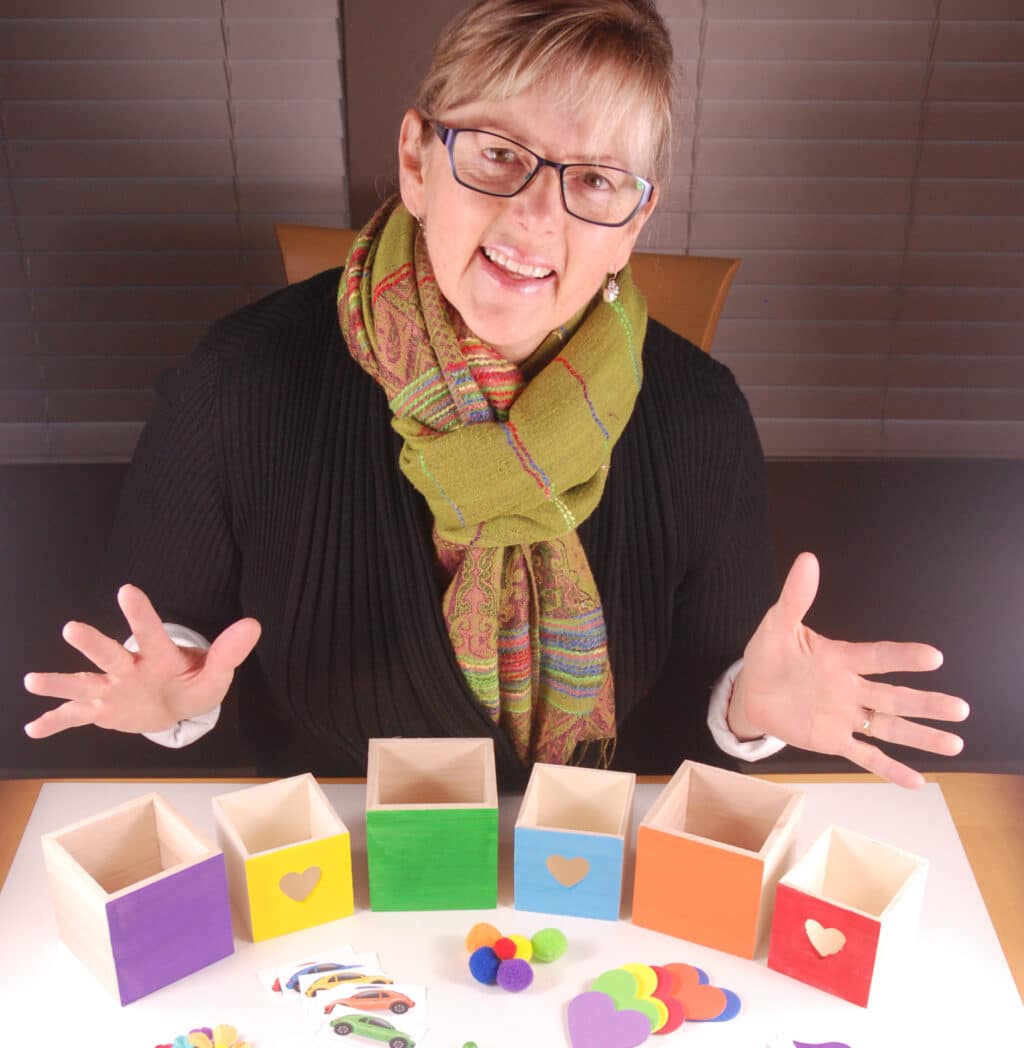 Philippa with activities