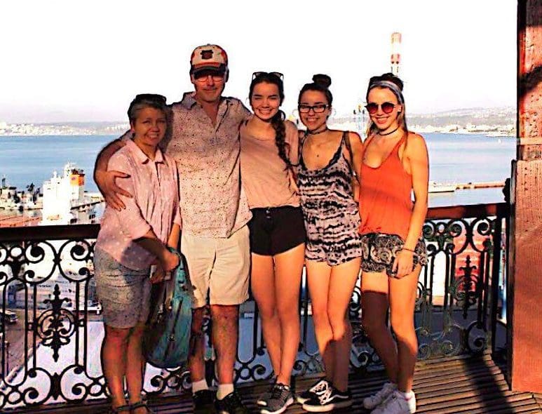 Danielle Chapman with her family.